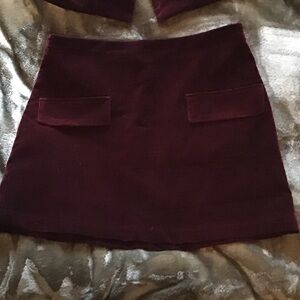 New VELVET Skirt/vest set